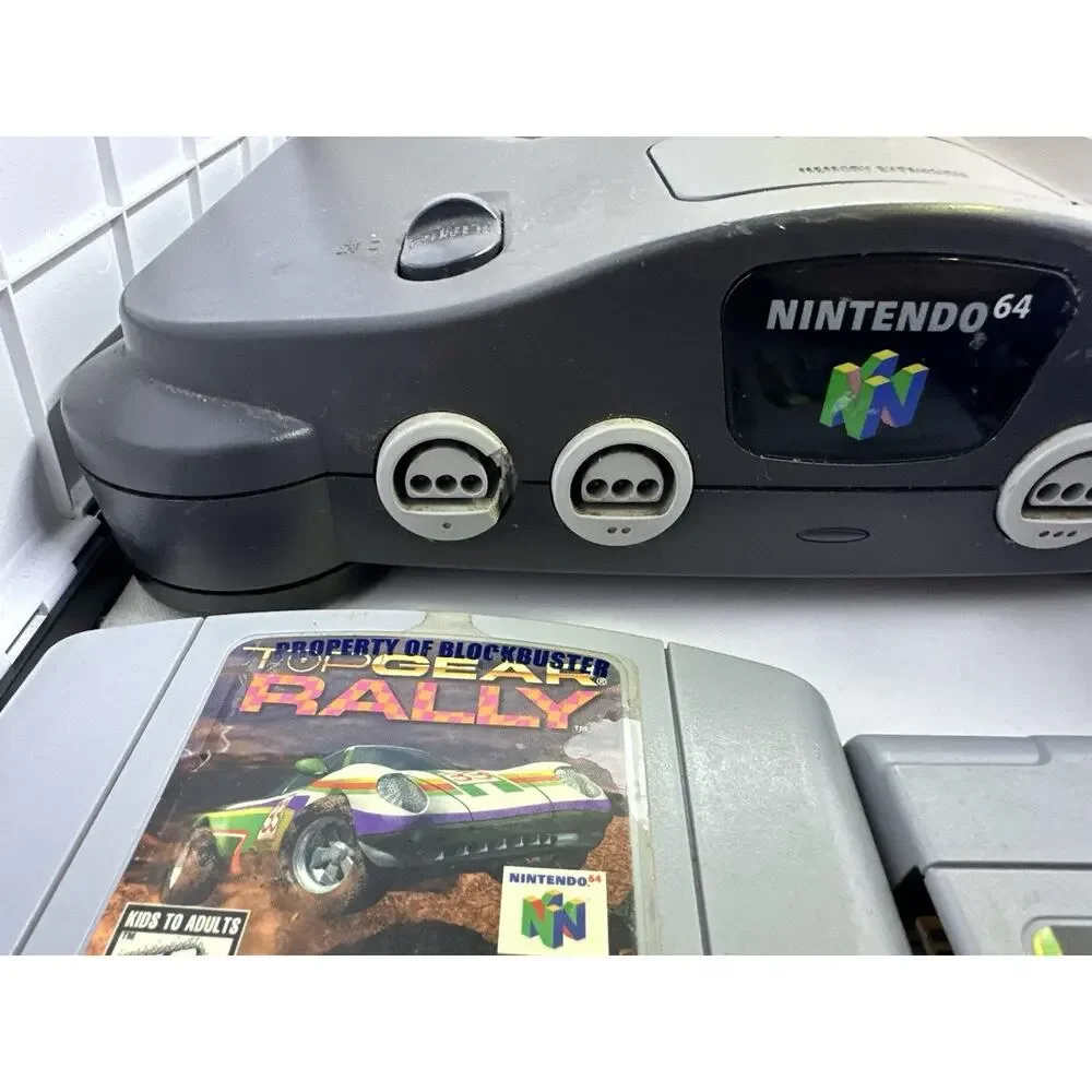 Nintendo 64 N64 Console Bundle w Controller Power Supply AV Cord 3 Games Retro